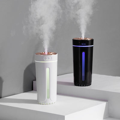 New small large fog volume silent portable usb car aromatherapy phantom cup colorful night light car humidifier